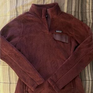 Patagonia Burgundy Snap-T Pullover size Medium